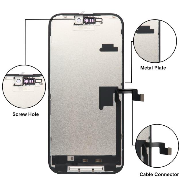 LL TRADER iPhone 16 Pro Max 6.7インチ FHD 液晶パネル 画面交換タッチスクリーン デジタイザーアセンブリフレーム 修理キット付き_2