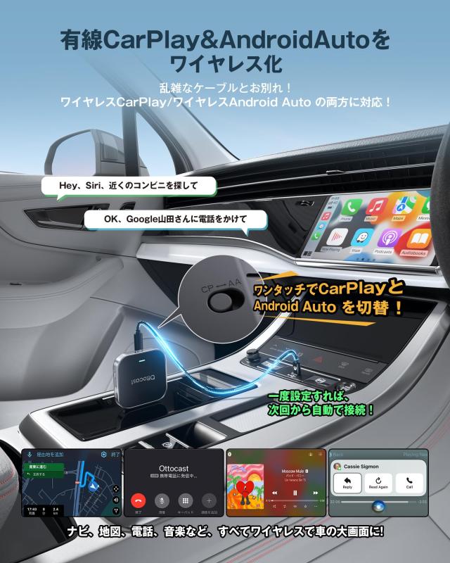 公式】オットキャスト OttoAibox E2 Ottocast 2026新型 Android 13