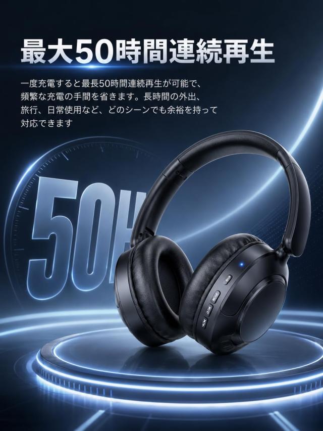 ヘッドホン bluetooth 【2026年新登場Bluetooth5.4】ワイヤレス