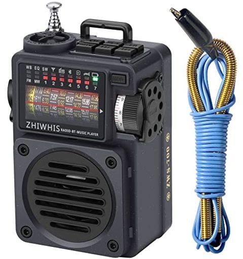 ZHIWHIS BLUETOOTHスピーカー BCL短波ラジオ MP3プレーヤー（AM FM SW
