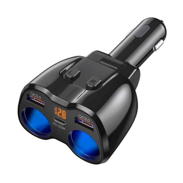 シガーソケット 増設 Otium シガーソケット 2連 Pdw 快速充電 カーチャージャー Usb デュアルqc3 0ポート 高速車の充電器 180w 2ソケッの通販はau Pay マーケット トムストア