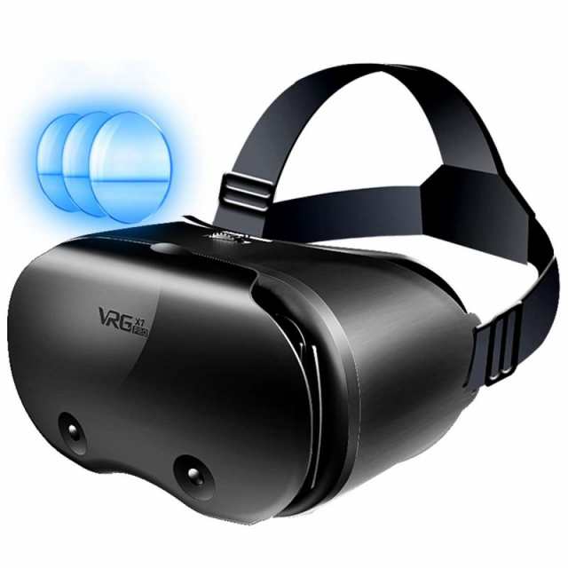 【2023年革新デザイン】 VRヘッドセット VRマウントディスプレイ VRゴーグル vr ゴーグルスマホ用 VRメガネ 3Dメガネ 3D動画 VR動画 PMMA