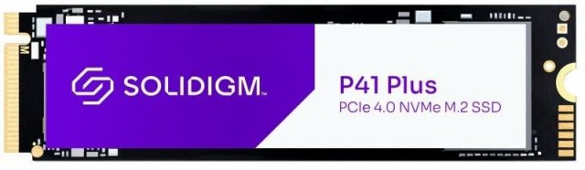 ソリダイム Solidigm 内蔵 SSD 512GB P41 Plus 読込速度：4,125MB/秒(最大)、 M.2 2280 、 PCIe 4.0 インタフェース サポート 512GB / (S