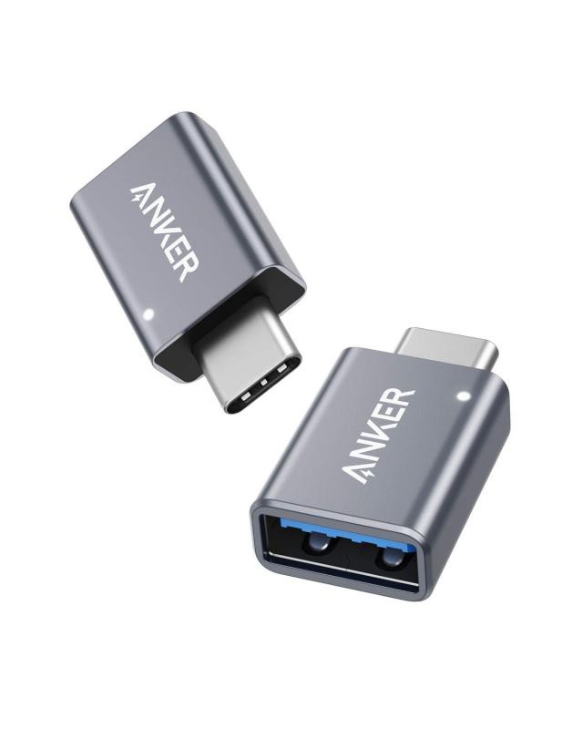 Anker USB-C & USB 3.0 変換アダプタ 2個セット Type C USB-A 最大5Gbps MacBook Pro / MacBook Air / iPad Pro その他 USB-C 端末用