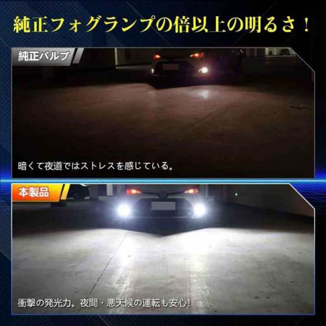 大幅値下げ 目立つ爆光 フォグ走行可能H8/H9/H11/H16 30000LM