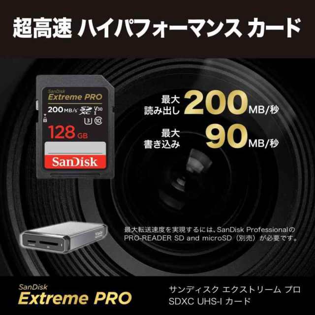 サンディスク 正規品 】 SDカード 128GB SDXC Class10 UHS-I V30 読取 ...