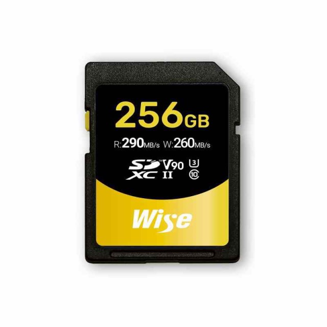 Wise SDXC UHS-II メモリーカード SD-Nシリーズ 256GB Class10 V90 UHS-II対応 読取り290MB/秒、書込み260MB/秒