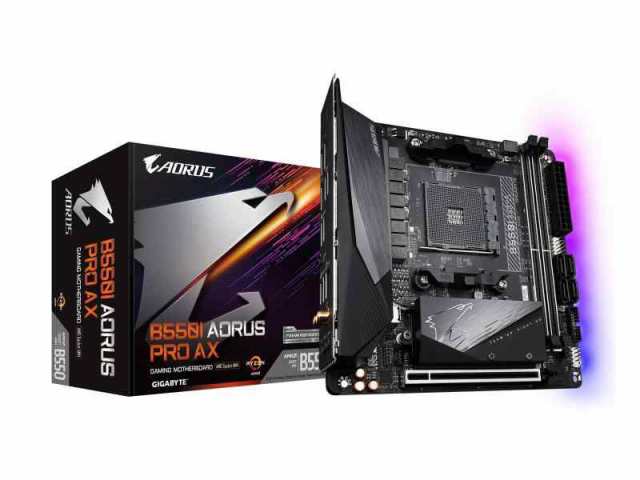 GIGABYTE B550I AORUS PRO AX Rev.1.xマザーボード MiniITX [AMD B550 チップセット搭載] MB4998