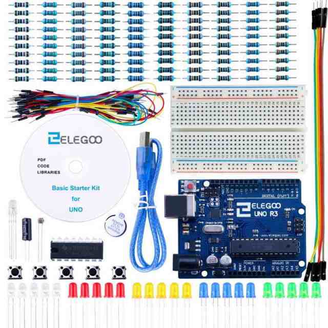 ELEGOO UNO R3基本部品 初心者スターター 互換キット チュートリアル Arduino用