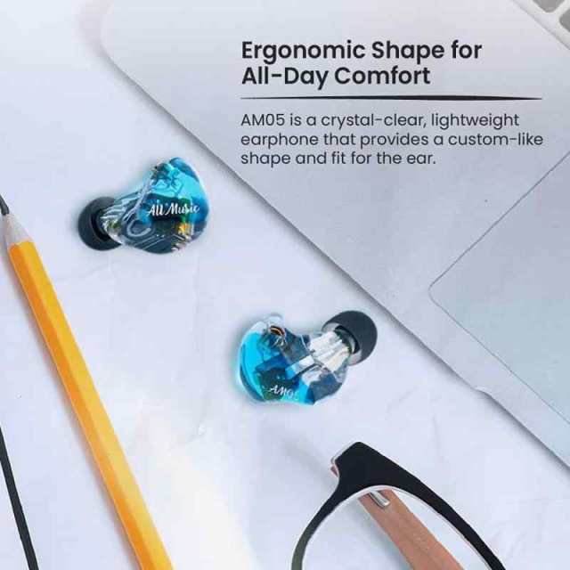iBasso Audio AM05 5ドライバBA搭載カナル型イヤホン (ブルー) www