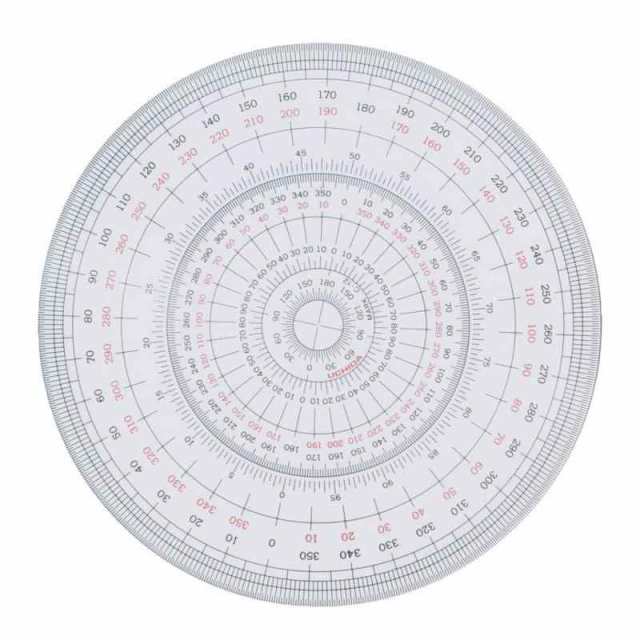 ウチダ 全円分度器 (12cm)