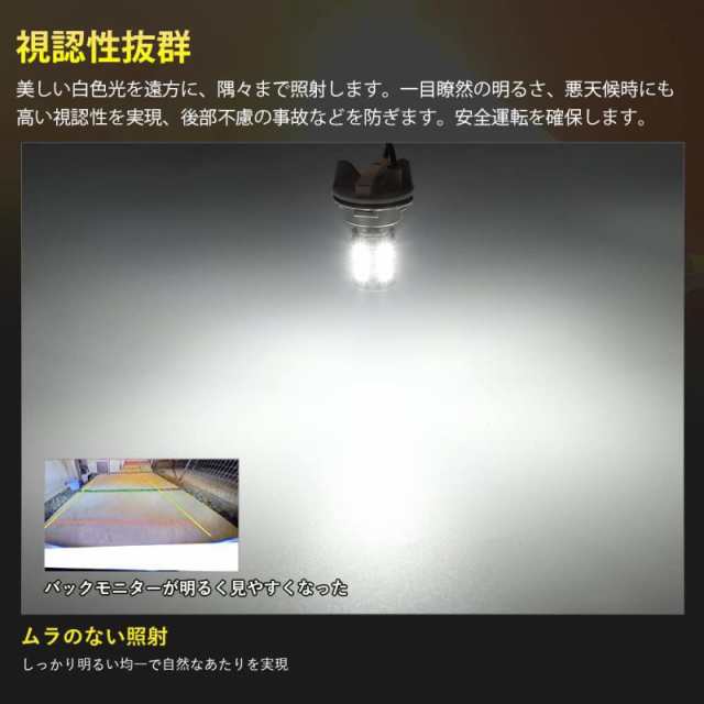 Catland LED ブレーキランプ バックランプ 2016SMD 66連 (S25 シングル 1156 BA15S P21W ピン角180°