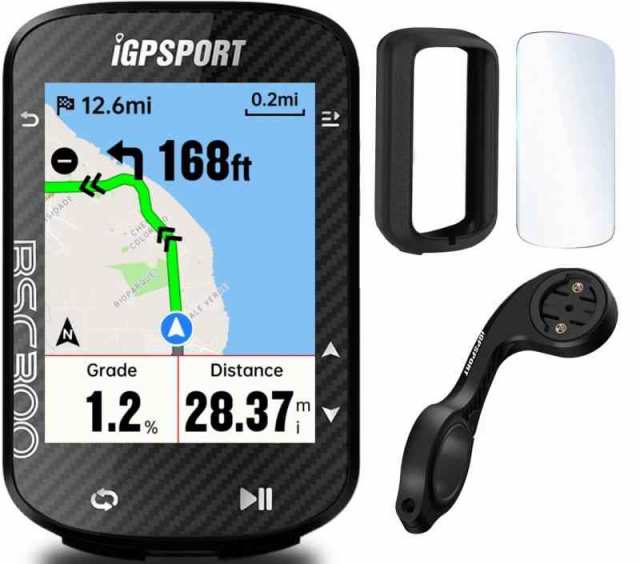 iGPSPORT サイクルコンピュータ GPS サイコン ナビ付き 無線