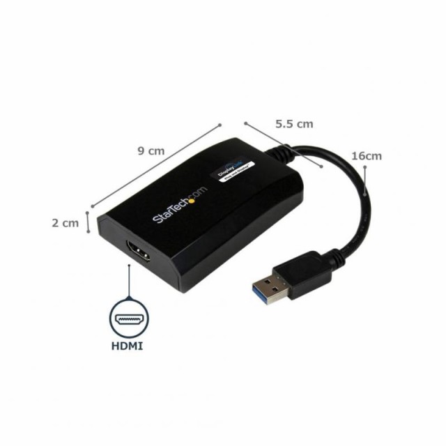 StarTech.com USB 3.0 - HDMI変換アダプタ Mac対応マルチモニター