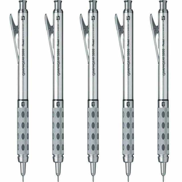 ぺんてる シャープペン グラフギア1000 0.5mm 5本 PG1015