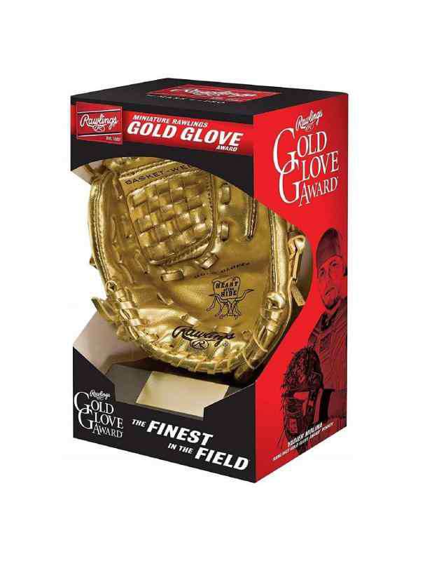 Rawlings Mini Gold Glove Award箱の高さは約20cm