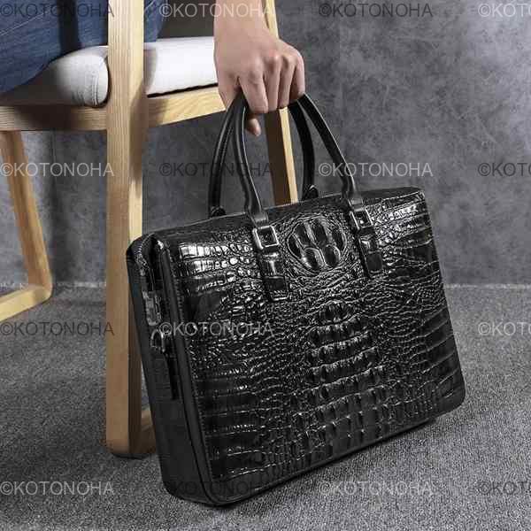 本物のワニ革のメンズバッグ-shopping bag 極上のクロコダイルバッグ13選。一生モノに相応しい「本物」を