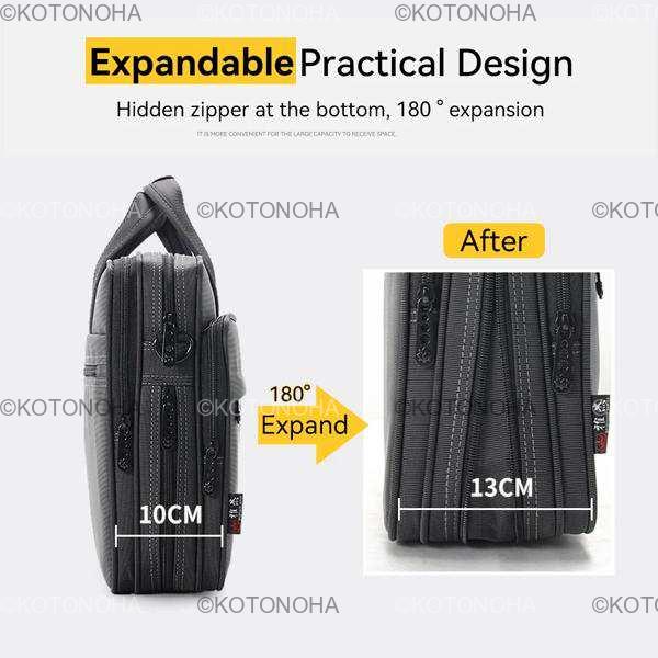 大容量ブリーフケースバッグビジネスメンズ 14 インチラップトップ