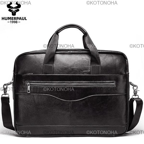 Leahther 男性ブリーフケースポータブルオフィスハンドバッグラップ