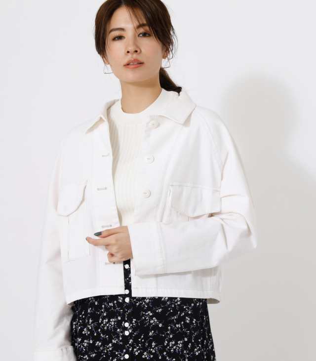 womens short military jacket