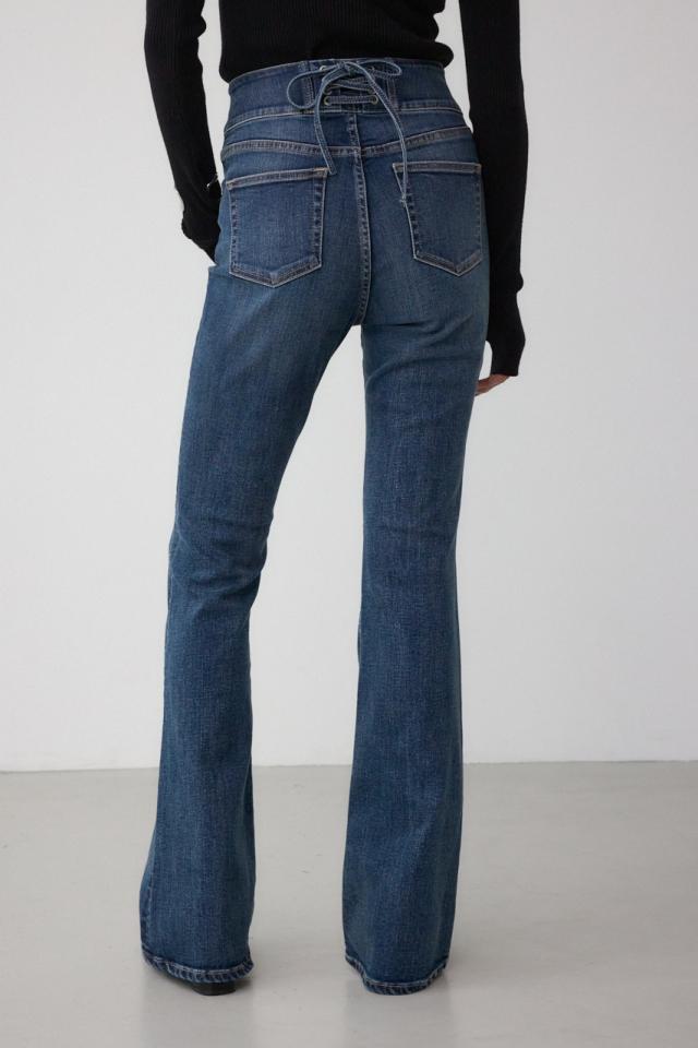 AZUL DENIM H/Wバックリボンフレアデニム WOMENSレディース