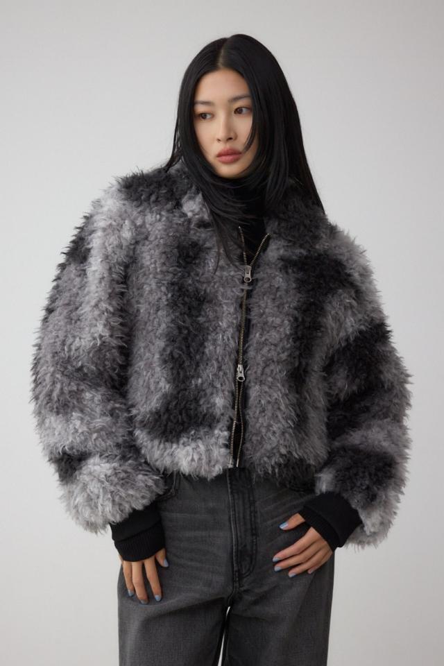 カーリーボアショートブルゾン WOMENSレディース