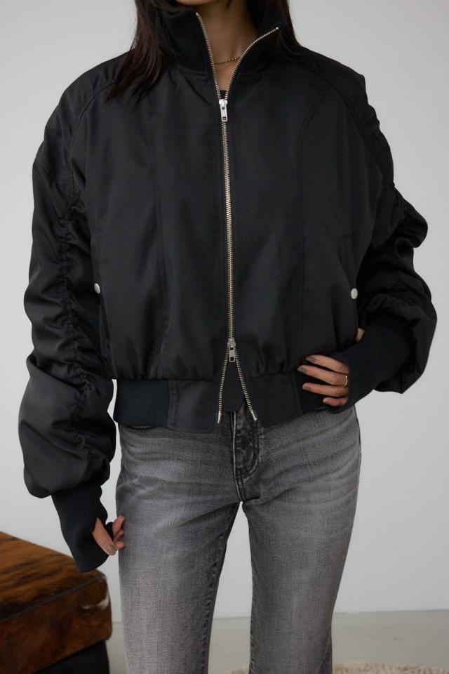 【WEB限定】ロングリブサムホールショートMA-1 WOMENSレディース