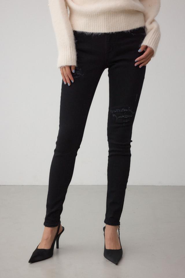 AZUL DENIM リペアスキニーデニム WOMENSレディース