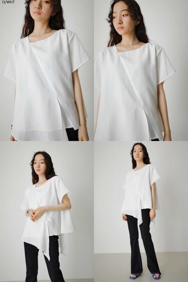 67％OFF】 【2月2日(金)8:59まで期間限定価格】2WAY SIDE TIE BLOUSE