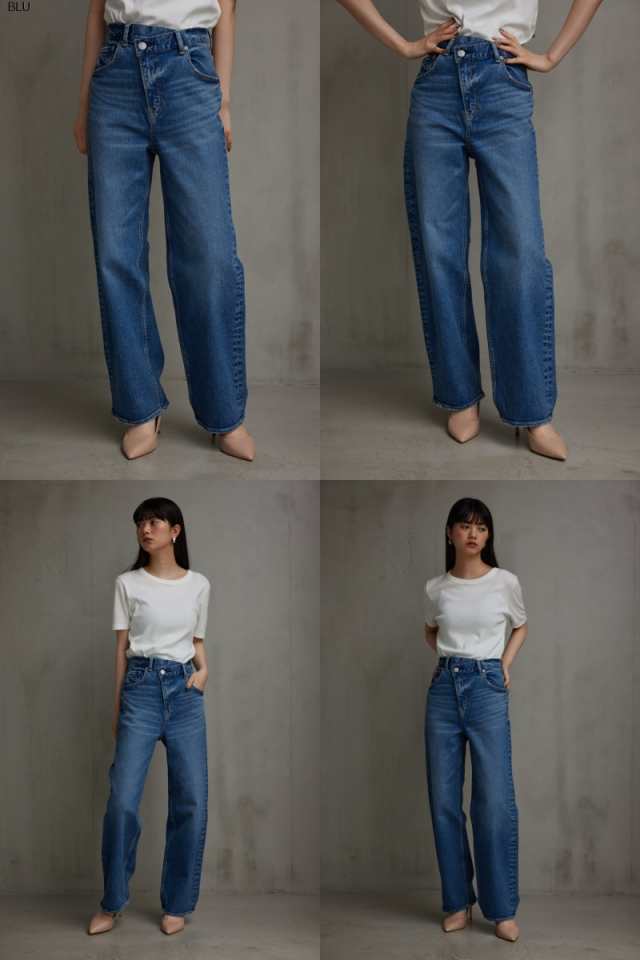 AZUL DENIM/ハイウエストオーバーラップデニム WOMENSレディースの通販