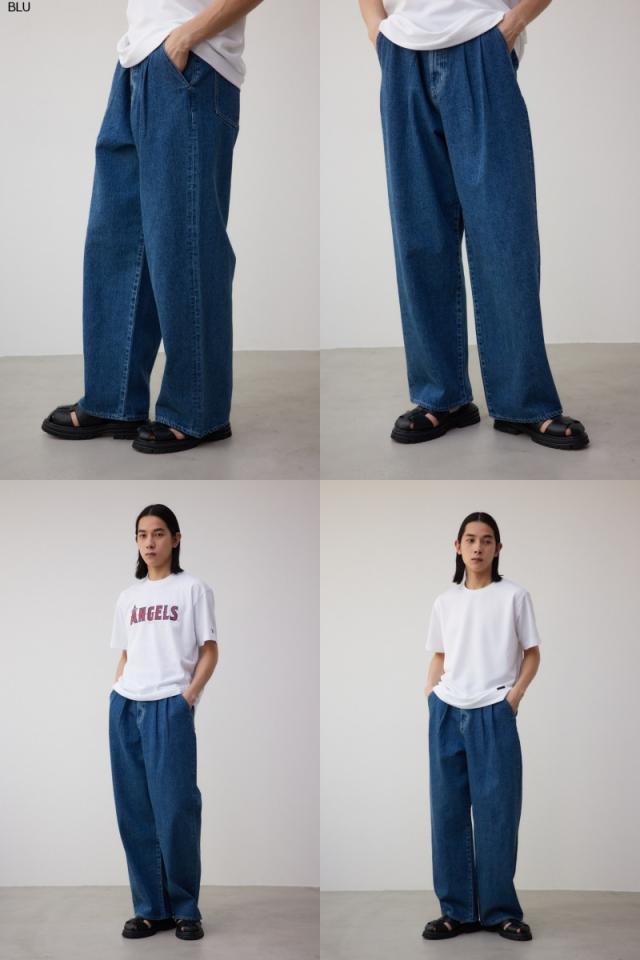 新作入荷，2025】 AZUL DENIM ハイウエストワイド MENSメンズ