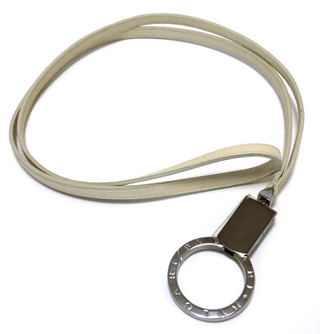 新品同様 ブルガリ ネックストラップ レザー ロング Idストラップ 携帯ストラップ ストラップ シルバー レザー メンズ レディースの通販はau Pay マーケット ブランディール