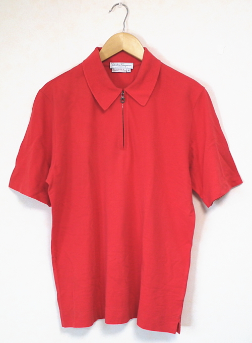 フェラガモ　ガンチーニ　メンズ　ポロシャツ　ゴルフ　メンズ　Salvatore Ferragamo 【中古】