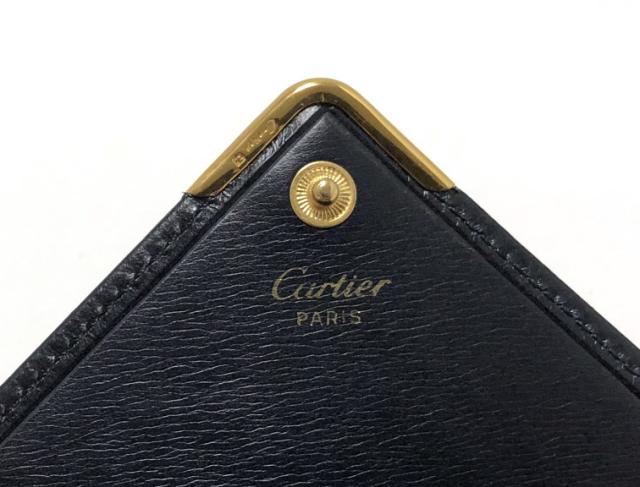 美品 カルティエ 長財布 財布 クラッチ ポーチ サファイヤライン 濃紺 ネイビー 二つ折り メンズ レディース レザー 本革 Cartier Cartieの通販はau Pay マーケット ブランディール