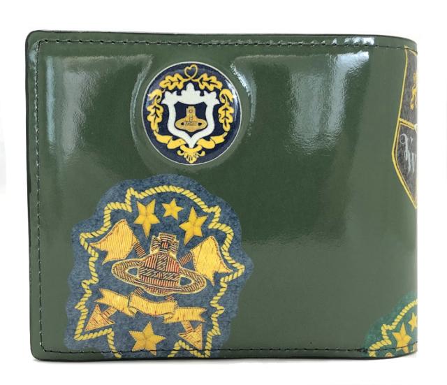 ほぼ新品 未使用 ヴィヴィアンウエストウッド 財布 二つ折り 財布 メンズ レディース オーブ エンブレム グリーン カーキ 緑 ワッペンの通販はau Pay マーケット ブランディール
