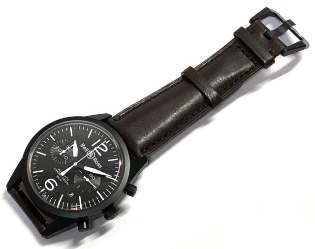 新品同様 ベル ロス 時計 ヴィンテージ ウォッチ オリジナル カーボン クロノグラフ Br126 Ss レザー ブラック At 自動巻 Br126 94の通販はau Pay マーケット ブランディール