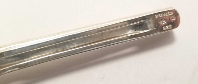 エルメス タイバー タイクリップ シルバー ＳＶ925 Hマーク タイピン