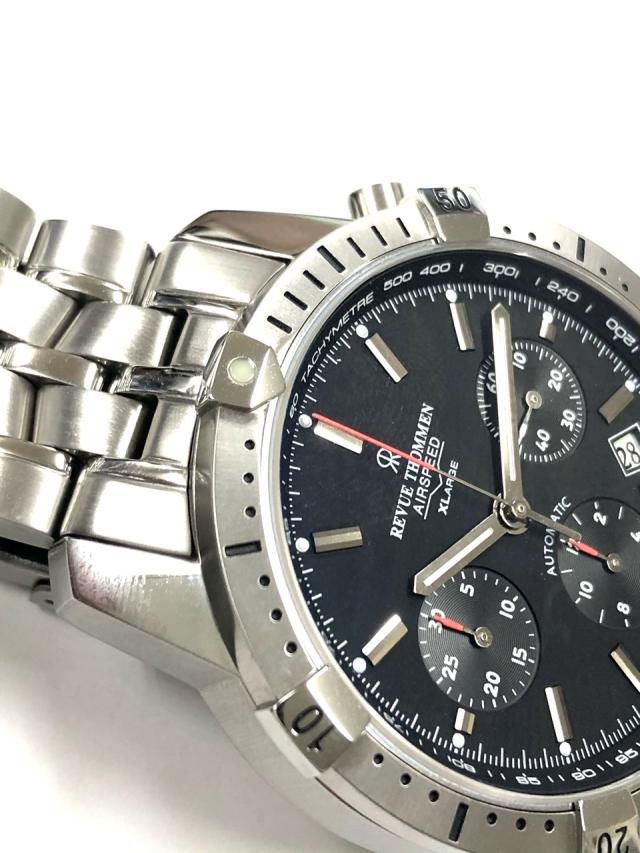 新品同様 レビュートーメン エアスピード クロノグラフ 16055 AIR  