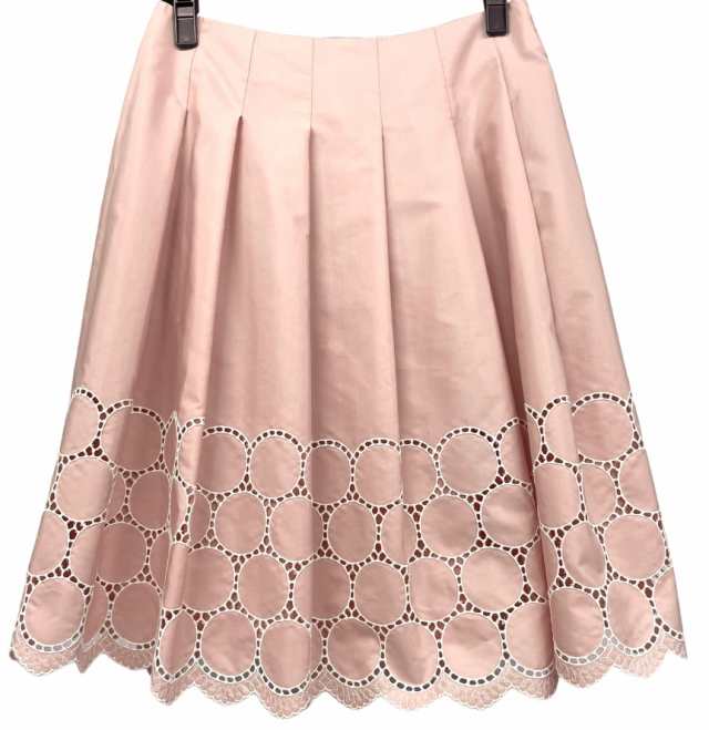 エムズグレイシー M'S GRACY フラワープリントスカート 40 ピンク
