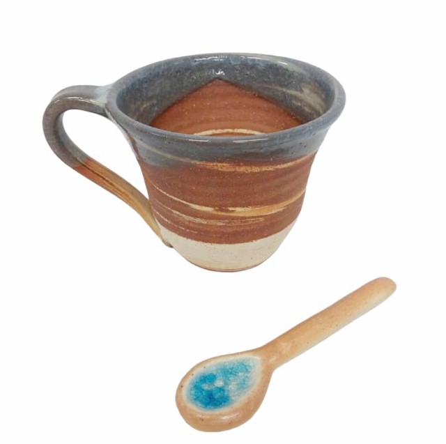 新品　未使用品　うるま陶器　漆間　マグカップ サンセットマーブル　コップ