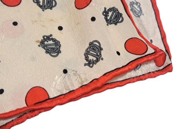 クリスチャンディオール ビンテージ 大判 スカーフ レトロ ロゴ