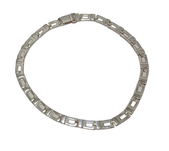 グッチ ヴィンテージ ネックレス シルバー SV925 Gマーク Gデザイン 73.2ｇ チョーカー チェーン GUCCI 【中古】