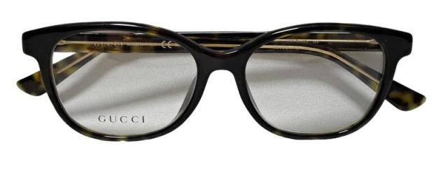 未使用 グッチ メガネ めがね フレーム 眼鏡 GG メガネフレーム べっ甲