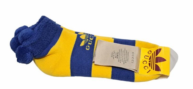 未使用 グッチ アディダス GUCCI adidas コラボ ソックス 24-26cm 靴下 スニーカーソックス M メンズ レディース 【中古】の通販は