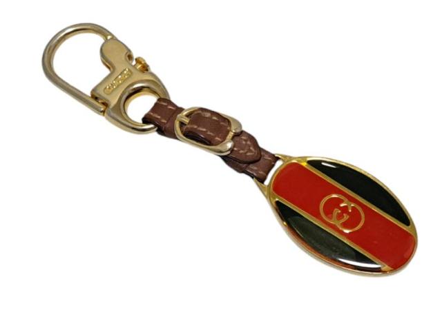グッチ キーリング キーホルダー GP GG ウェビングライン ゴールド グリーン レッド シェリー オールドグッチ ビンテージ ヴィンテージ G