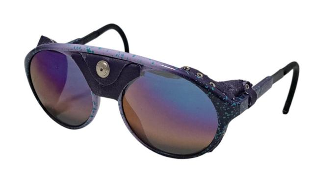 カレラ サングラス SUNJET 5205 パープル CARRERA ヴィンテージ フード付き 風防 フランス製 紫 メンズ レディース 【中古】