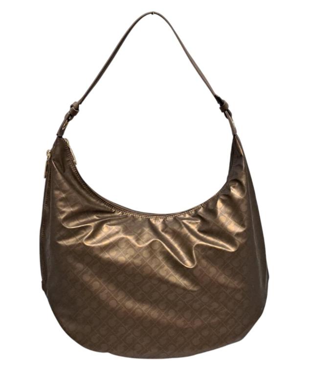 新品同様 ゲラルディーニ ハンドバッグ ワンショルダーバッグ ソフティ ブロンズ　ショルダーバッグ レディース 軽量 GHERARDINI  【中古