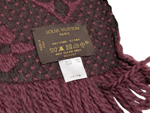 ルイヴィトン エシャルプロゴマニア マフラー ヴィユローズ M70461パープル ルイヴィトン エシャルプロゴマニア マフラー ヴィユローズ M70461