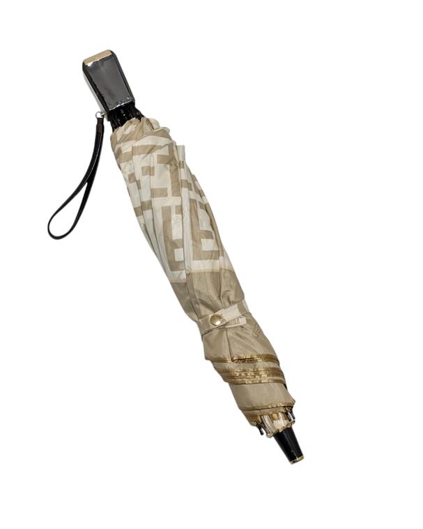 美品 フェンディ 折り畳み傘 ズッカ 雨傘 傘 FENDI ベージュ