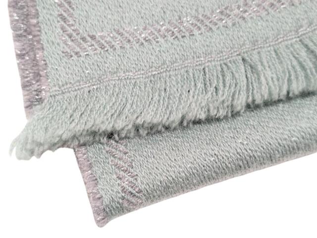 新品同様 グッチ GG柄 フリンジ ジャガードマフラー 598993 ラメ入り  